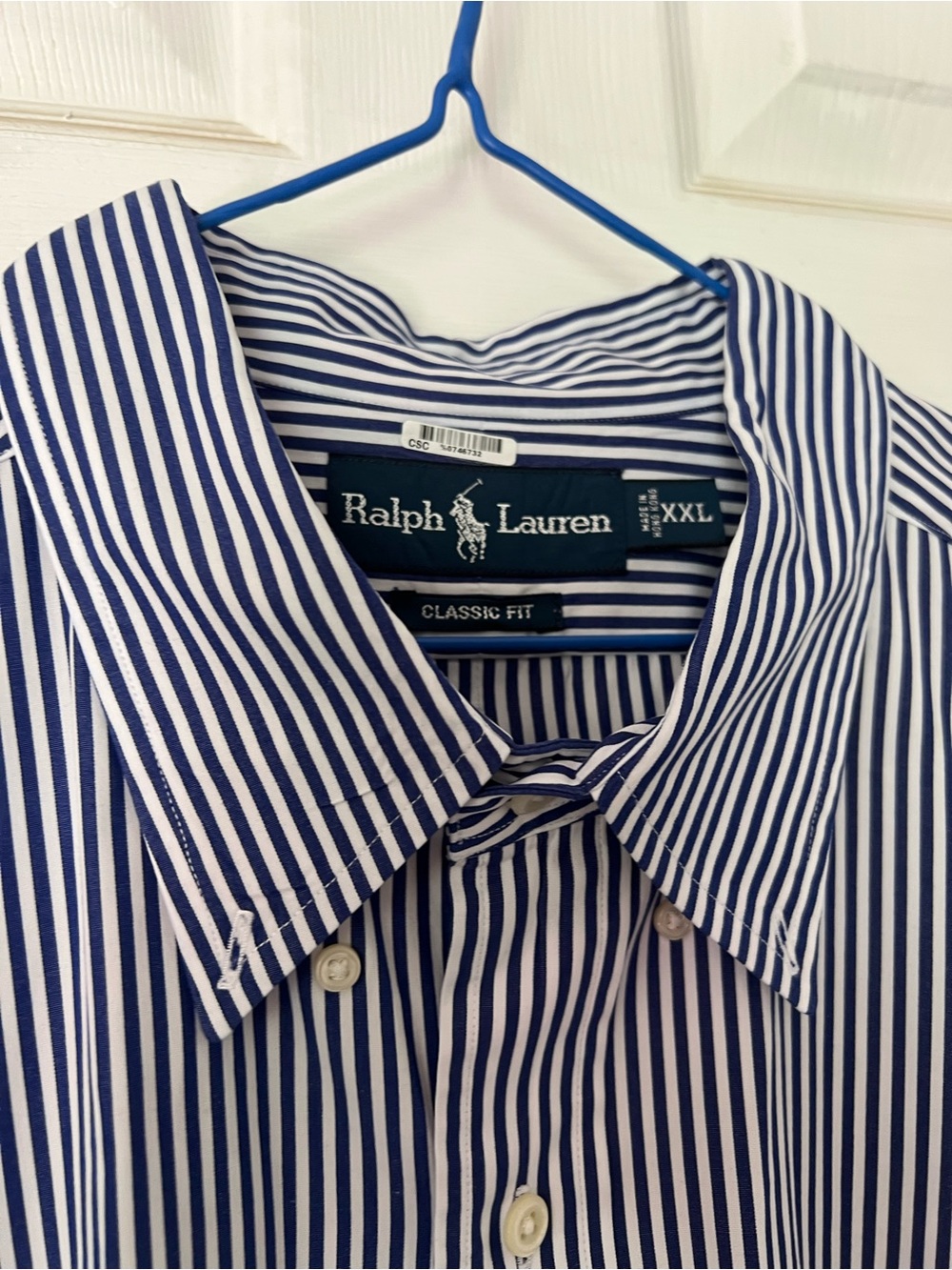Vintage Ralph Lauren Plaid Stripe Long Sleeve Button Down Shirt Lot Of 4 XXL XL - Picture 10 of 10